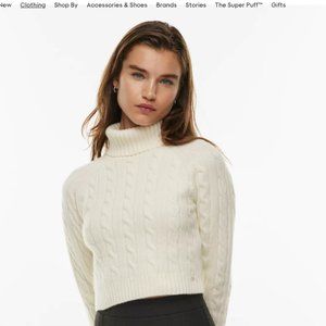 Sunday Best Crop Wool Sweater - S